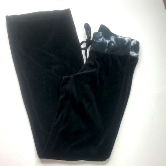 SET: JENNI by Jennifer Moore Sweatsuit Loungewear Velour Hoodie & Pant Set Black - Picture 10 of 12